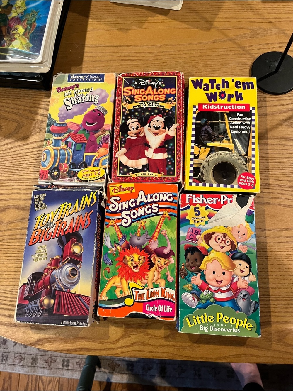 Disney/Fisher Price Vintage 90s/80s VHS Lot